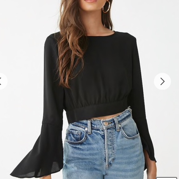 🌼Sheer Angel-Wing Sleeve Top🌼 - Picture 2 of 4